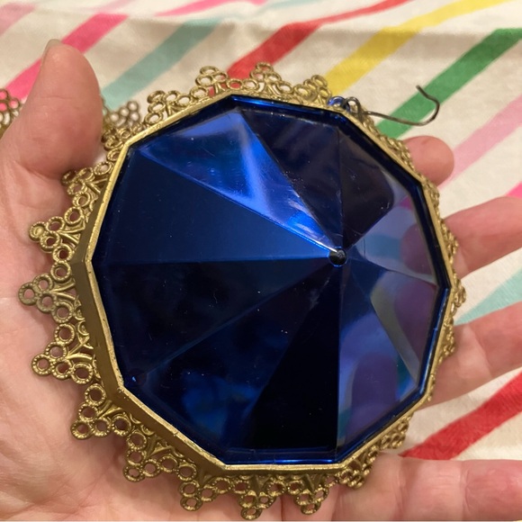 2 Vintage Jewel Brite Plastic Angel Christmas Ornaments 1960s - Picture 3 of 8